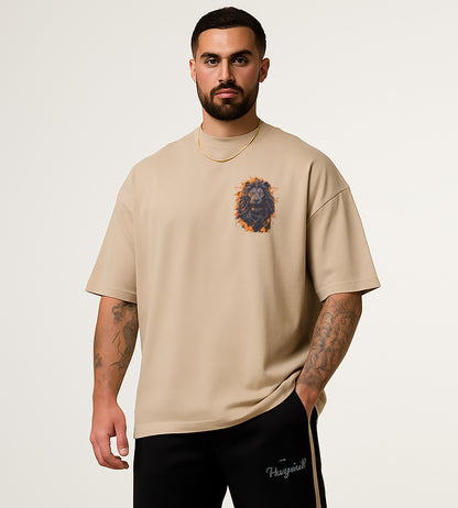 Born in July Oversized Christian Lion Shirt – Faith Strength Love & Power Tee | 2 Timothy 1:7 Bible Verse