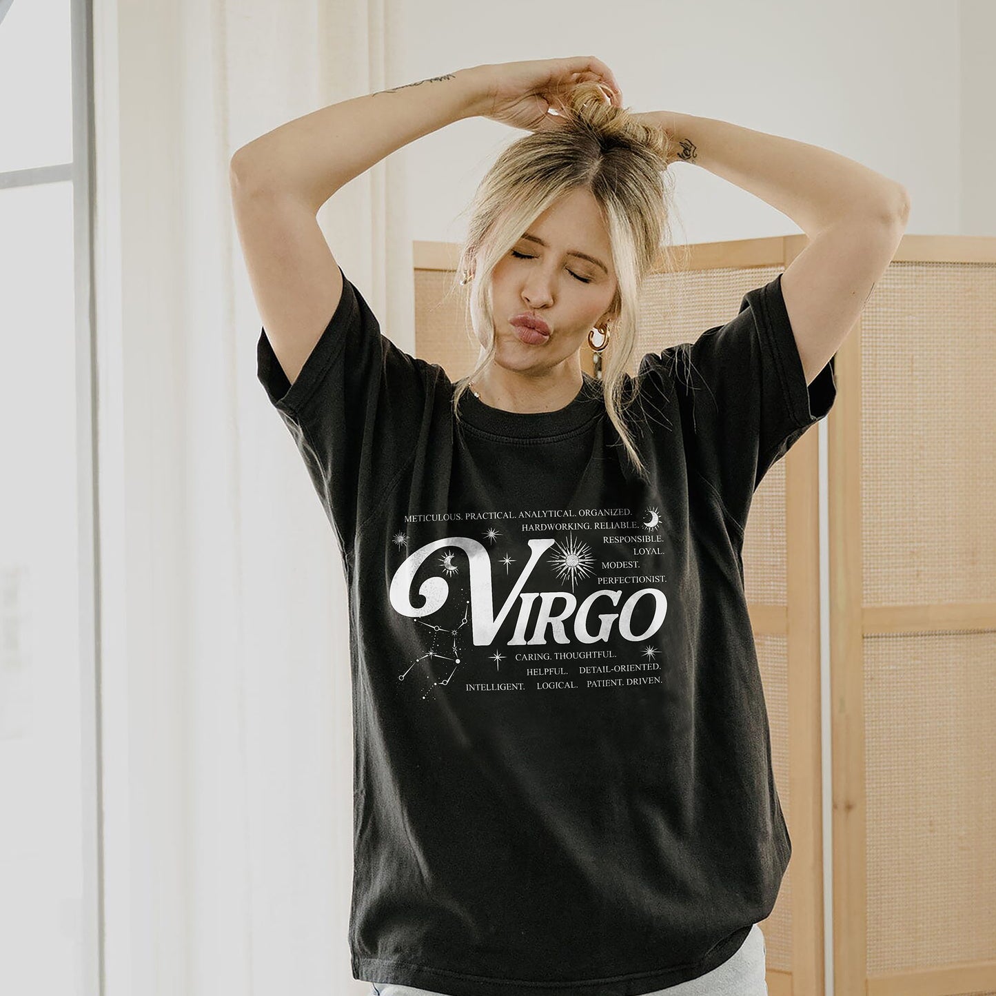 Virgo Zodiac Astrology T-Shirt | Comfort Colors 1717 Graphic Tee