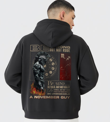 Be Strong But Not Rude – A November Guy Shirt / Zip Hoodie | Zodiac Warrior Vintage Graphic