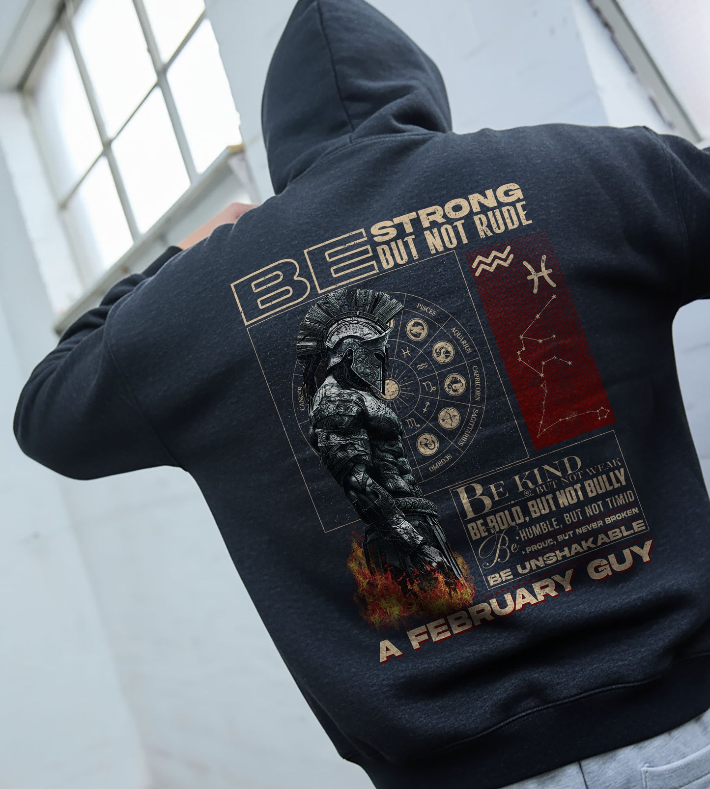 Be Strong But Not Rude – A February Guy Shirt / Zip Hoodie | Zodiac Warrior Vintage Graphic