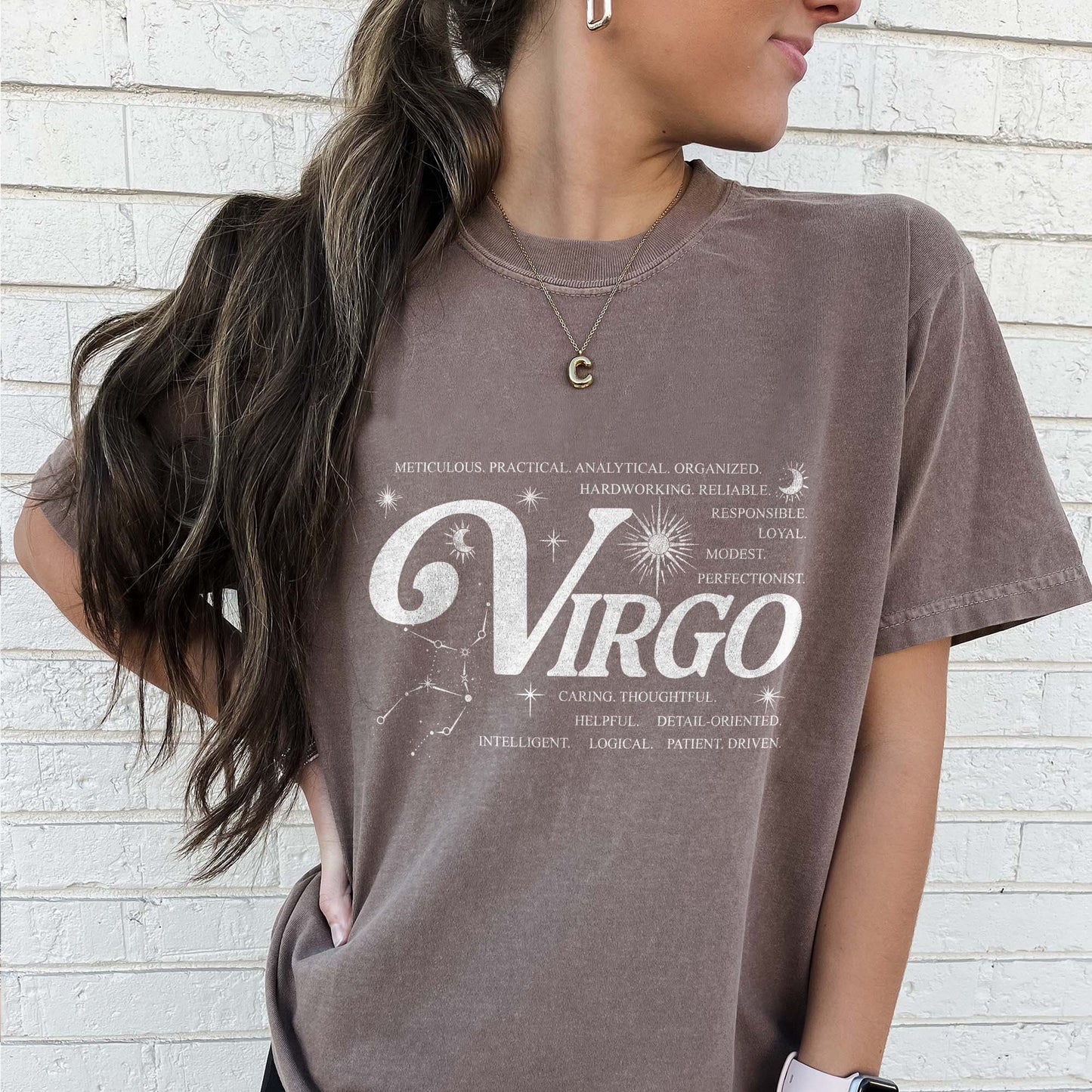 Virgo Zodiac Astrology T-Shirt | Comfort Colors 1717 Graphic Tee