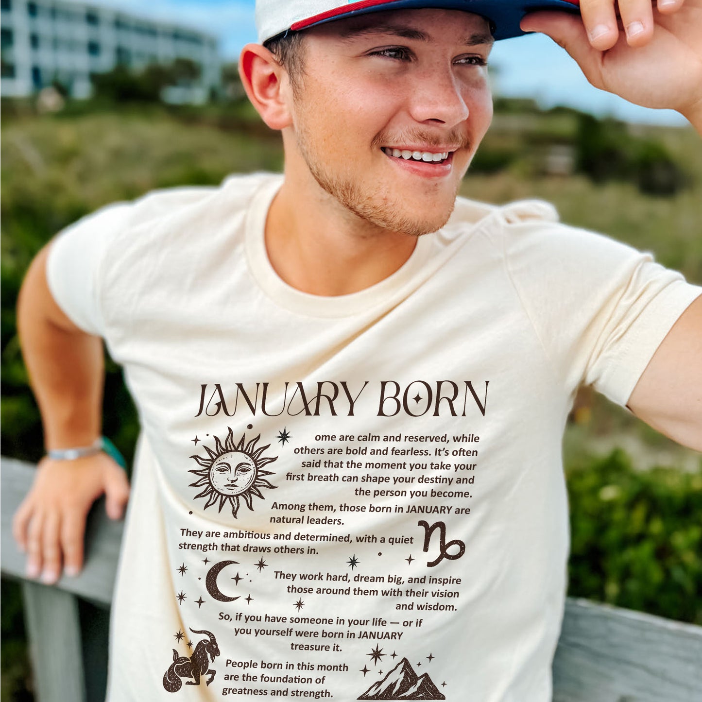 January Born T-Shirt – Zodiac Birthday Shirt, Astrology Horoscope Tee, Spiritual Gift