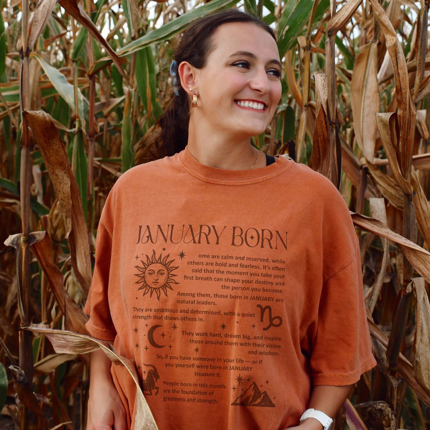 January Born T-Shirt – Zodiac Birthday Shirt, Astrology Horoscope Tee, Spiritual Gift