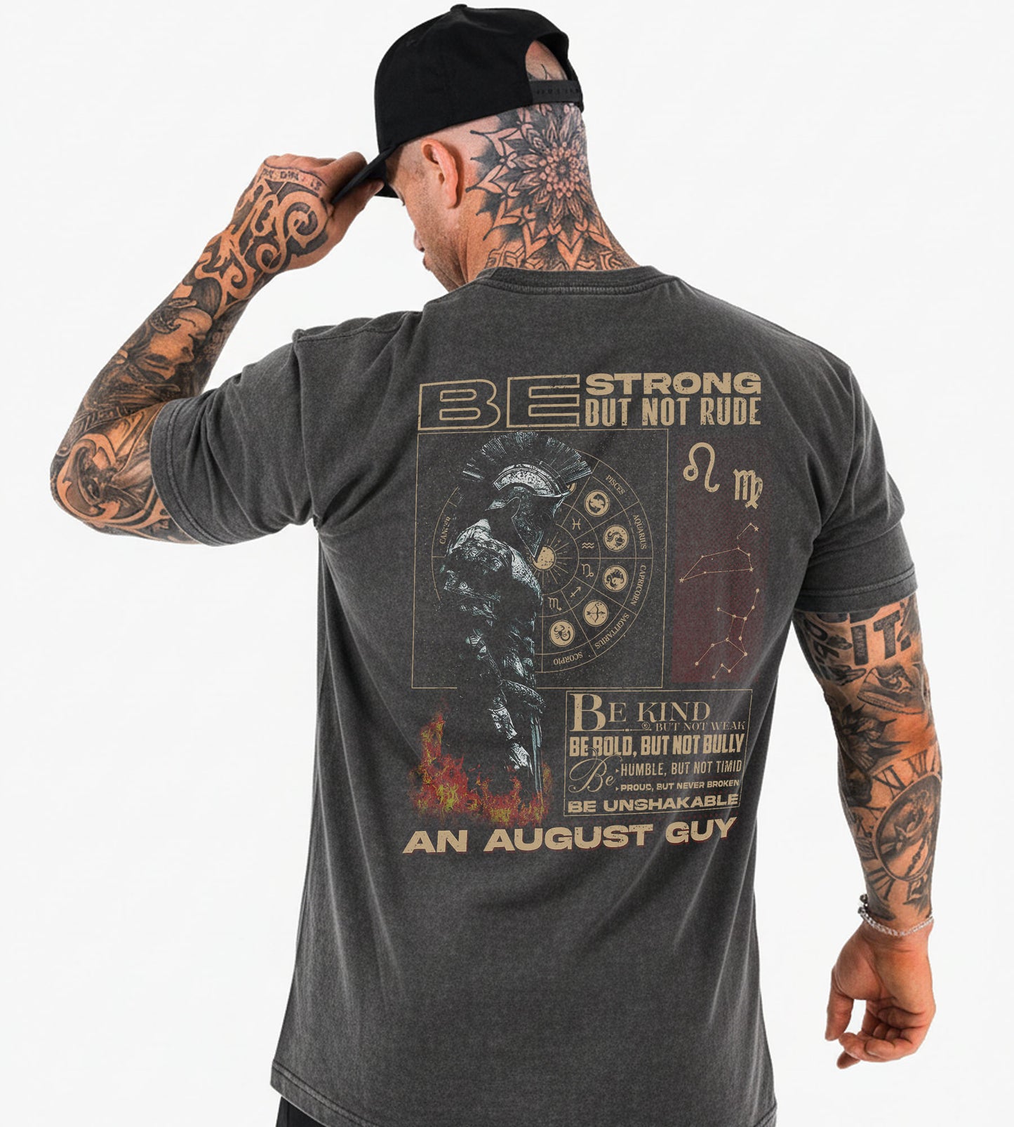 Be Strong But Not Rude – An August Guy Shirt / Zip Hoodie | Zodiac Warrior Vintage Graphic