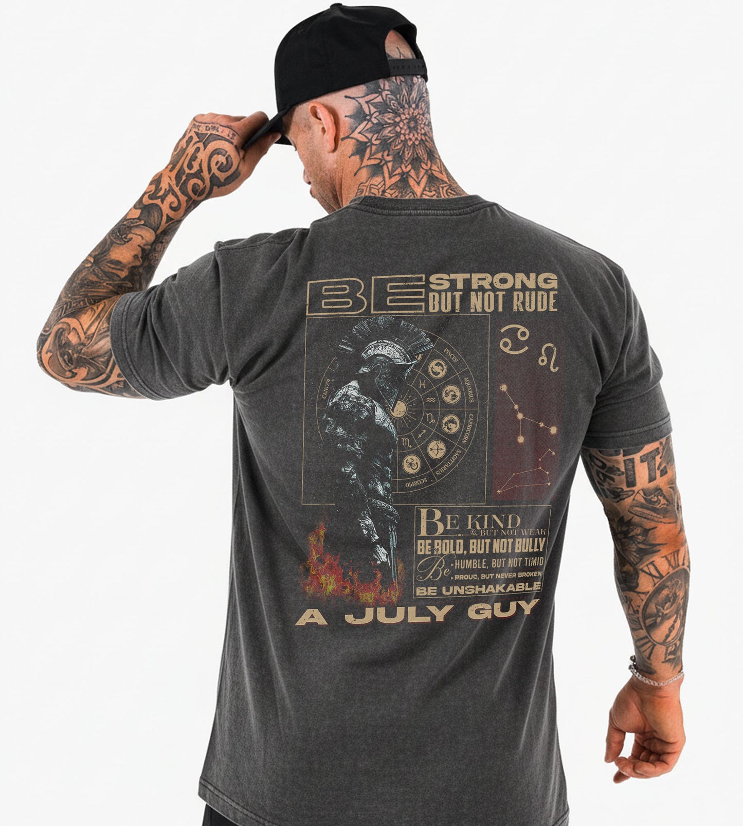 Be Strong But Not Rude – A July Guy Shirt / Zip Hoodie | Zodiac Warrior Vintage Graphic