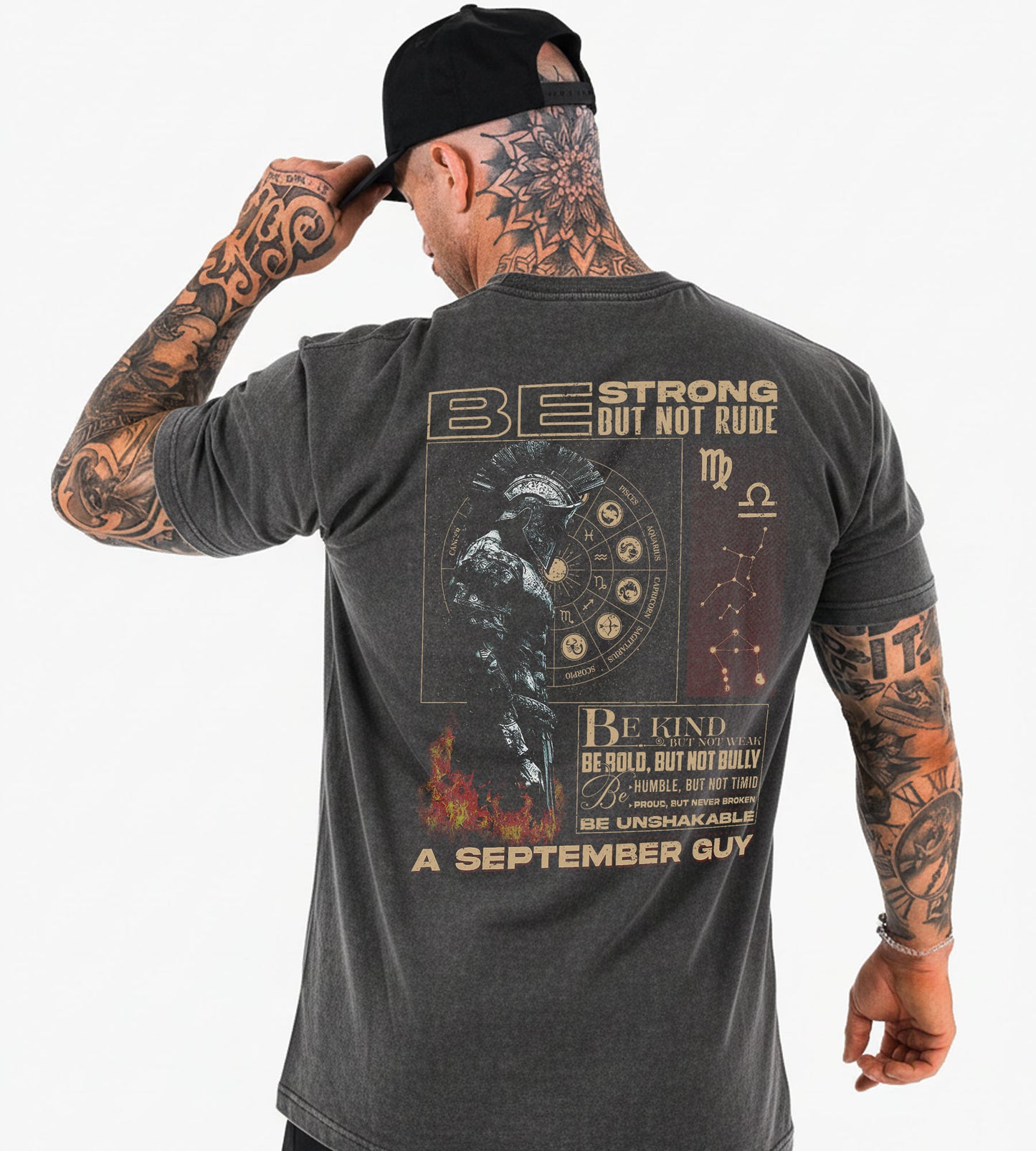 Be Strong But Not Rude – A September Guy Shirt / Zip Hoodie | Zodiac Warrior Vintage Graphic