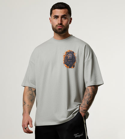 Born in July Oversized Christian Lion Shirt – Faith Strength Love & Power Tee | 2 Timothy 1:7 Bible Verse