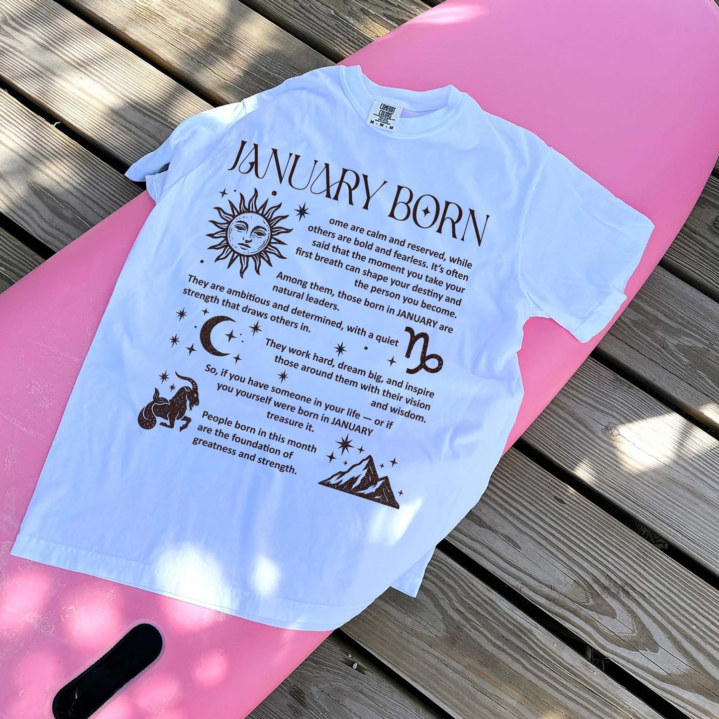 January Born T-Shirt – Zodiac Birthday Shirt, Astrology Horoscope Tee, Spiritual Gift